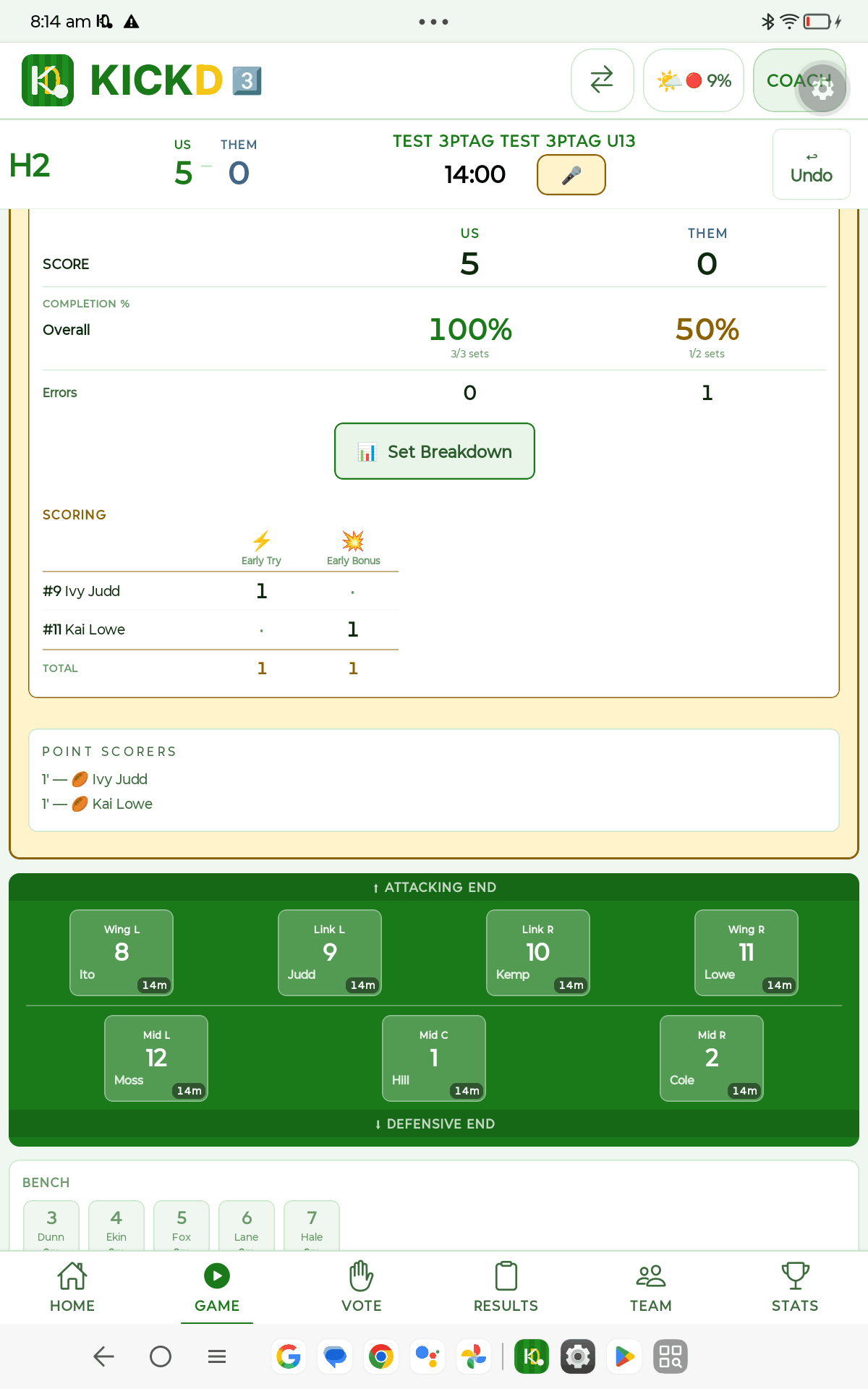 Kickd 3PTAG tablet view 2